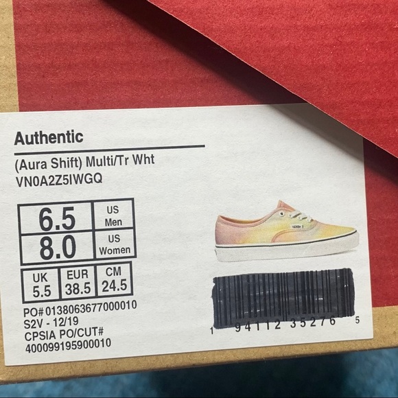 NWT Vans Authentic Aura Shift Tie Dye Sneakers - Picture 10 of 10